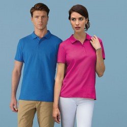 Plain Women's softstyle double piqué polo Gildan 177 GSM